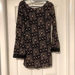 Long sleeve mini dress